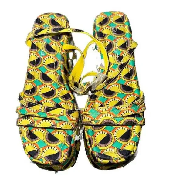 Zara Printed Chunky Platform Sandals - Picture 3 of 3